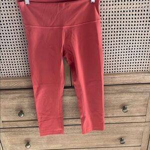 Lululemon brick Red cropped Leggings